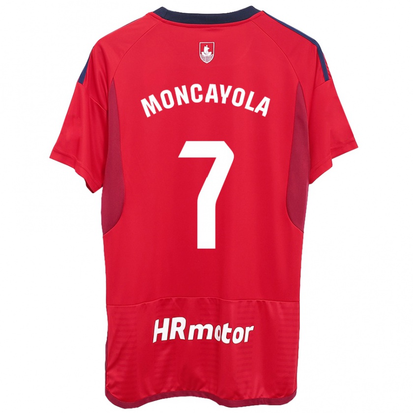 Kandiny Gyermek Jon Moncayola #7 Piros Hazai Jersey 2023/24 Mez Póló Ing