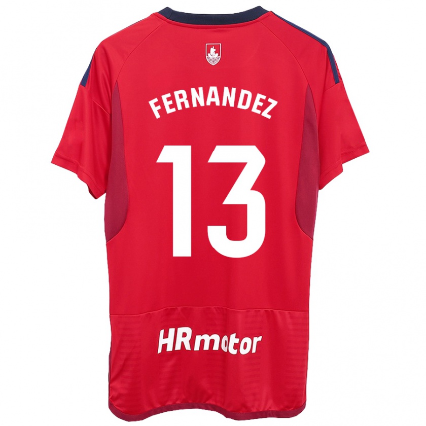 Kandiny Gyermek Aitor Fernández #13 Piros Hazai Jersey 2023/24 Mez Póló Ing