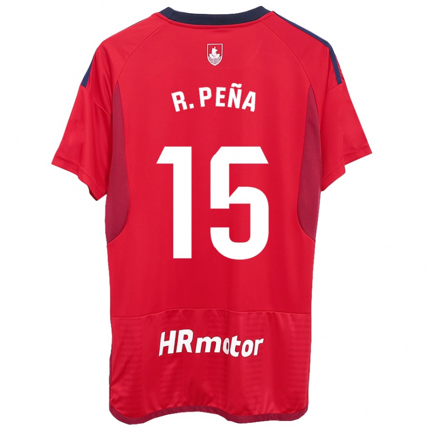 Kandiny Gyermek Rubén Peña #15 Piros Hazai Jersey 2023/24 Mez Póló Ing