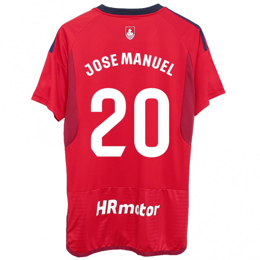 Kandiny Gyermek José Manuel Arnáiz #20 Piros Hazai Jersey 2023/24 Mez Póló Ing