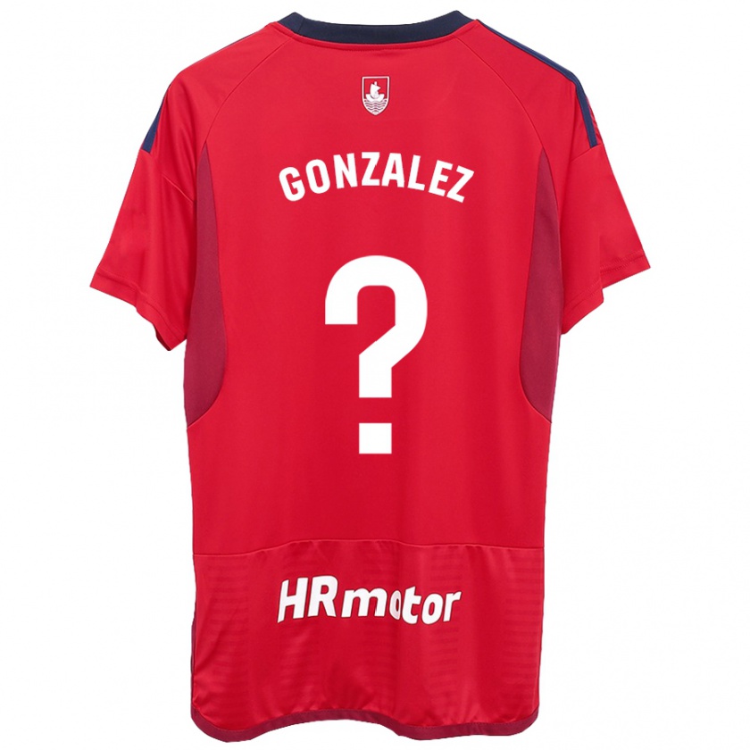 Kandiny Gyermek Iker González #0 Piros Hazai Jersey 2023/24 Mez Póló Ing