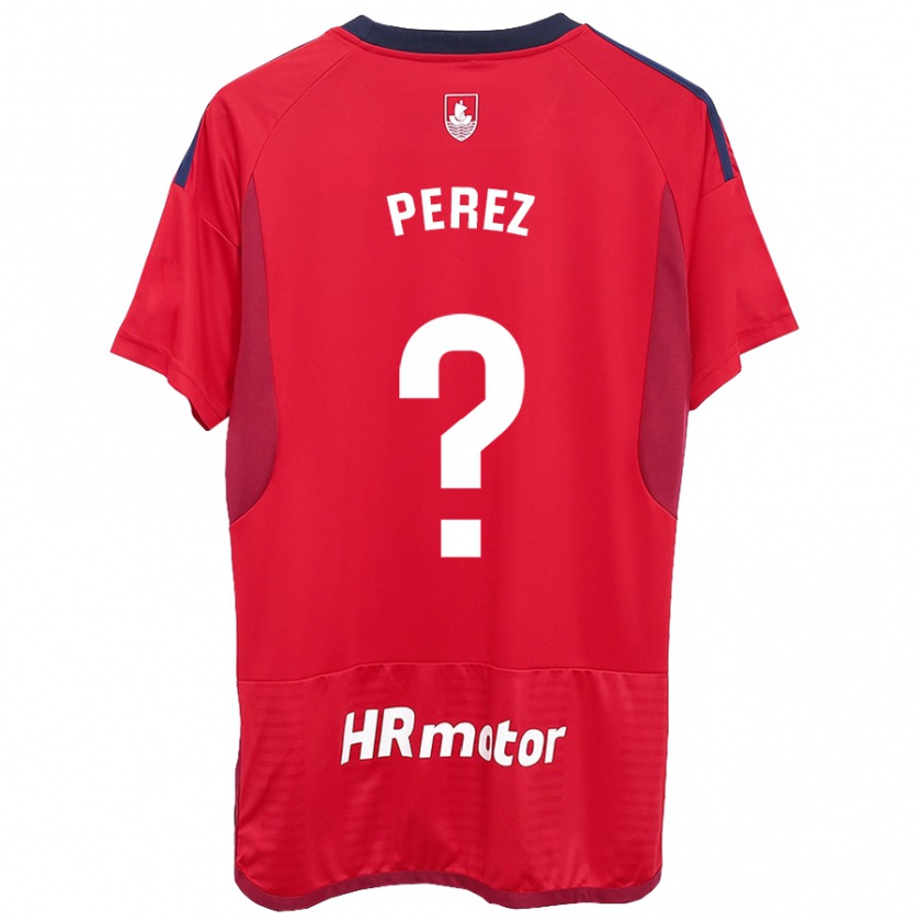 Kandiny Gyermek Bruno Pérez #0 Piros Hazai Jersey 2023/24 Mez Póló Ing