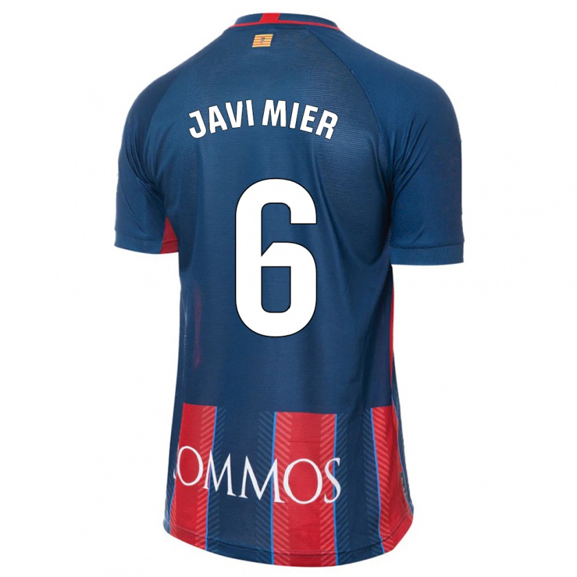 Kandiny Gyermek Javi Mier #6 Haditengerészet Hazai Jersey 2023/24 Mez Póló Ing