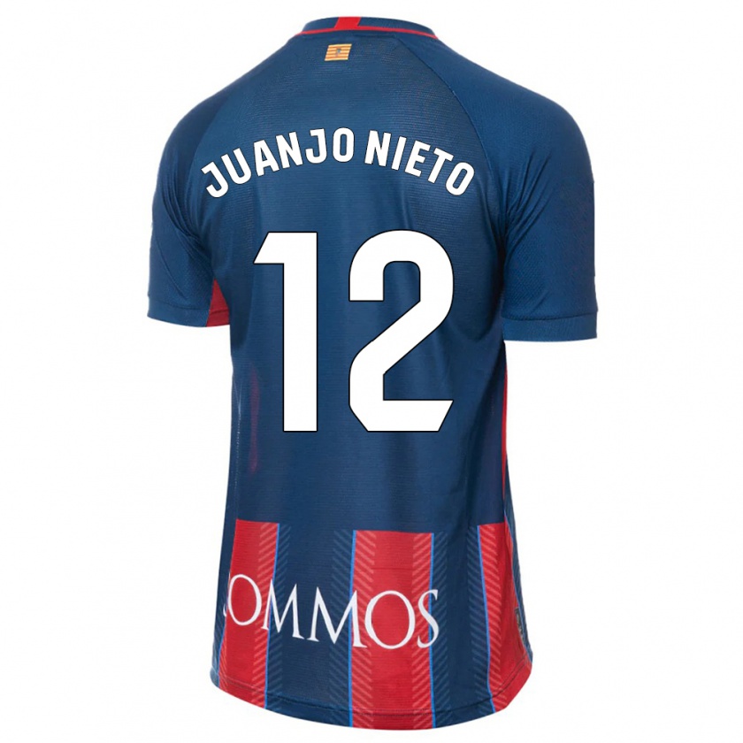 Kandiny Gyermek Juanjo Nieto #12 Haditengerészet Hazai Jersey 2023/24 Mez Póló Ing