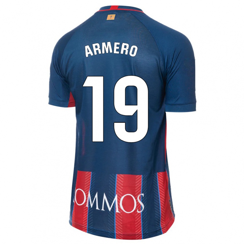 Kandiny Gyermek Sergi Armero #19 Haditengerészet Hazai Jersey 2023/24 Mez Póló Ing