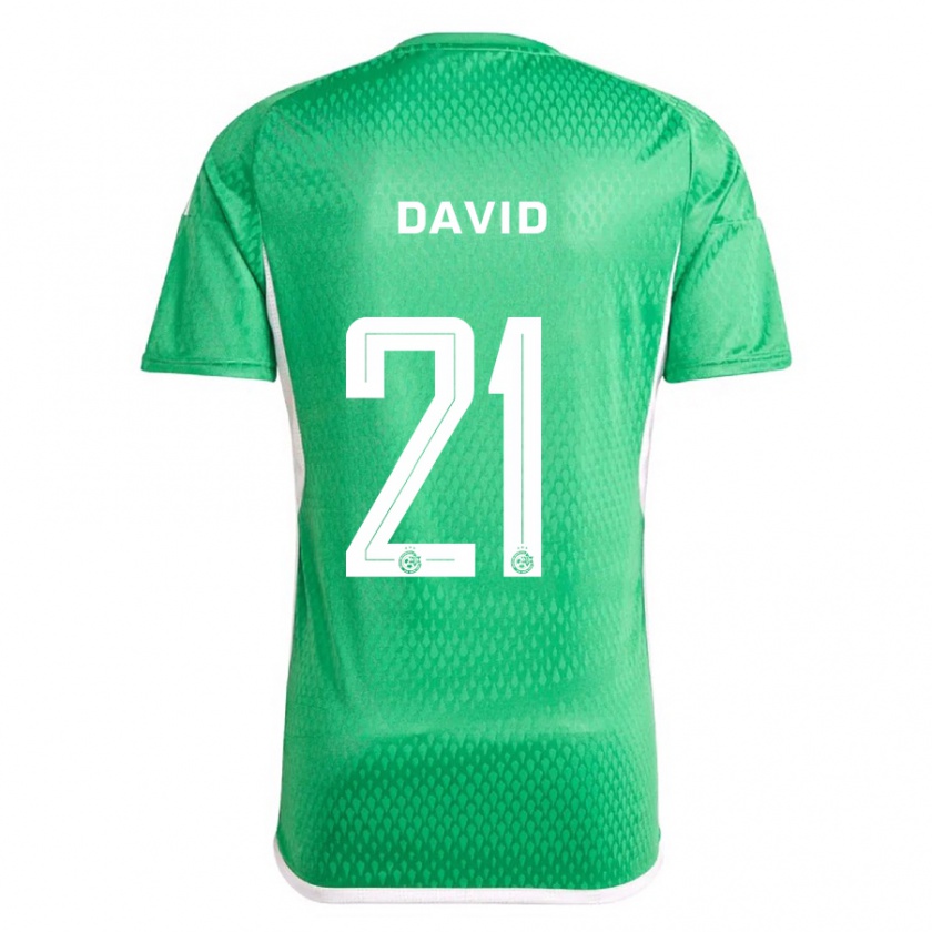 Kandiny Gyermek Dean David #21 Fehér Kék Hazai Jersey 2023/24 Mez Póló Ing