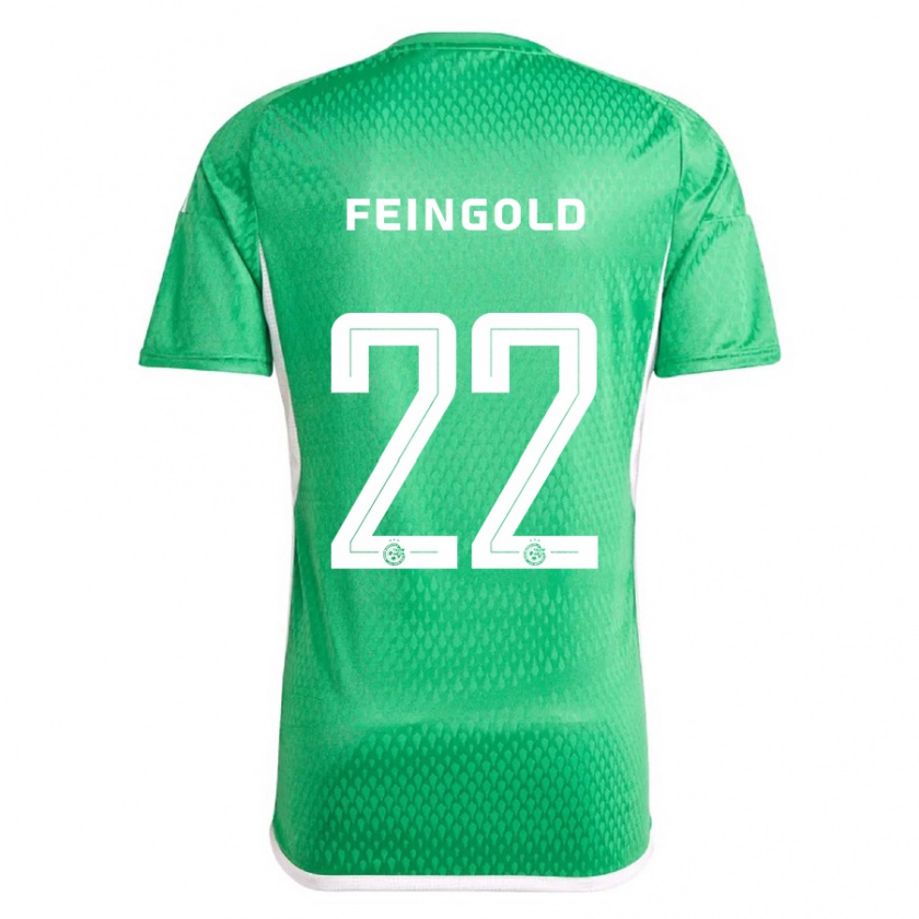 Kandiny Gyermek Ilay Feingold #22 Fehér Kék Hazai Jersey 2023/24 Mez Póló Ing