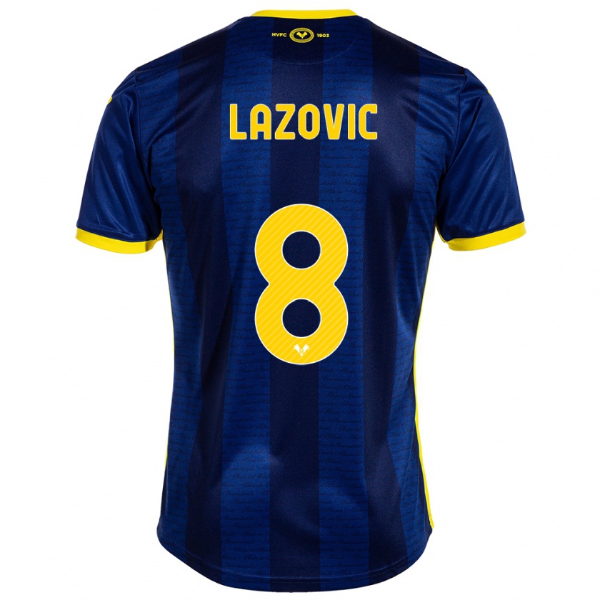 Kandiny Gyermek Darko Lazović #8 Haditengerészet Hazai Jersey 2023/24 Mez Póló Ing