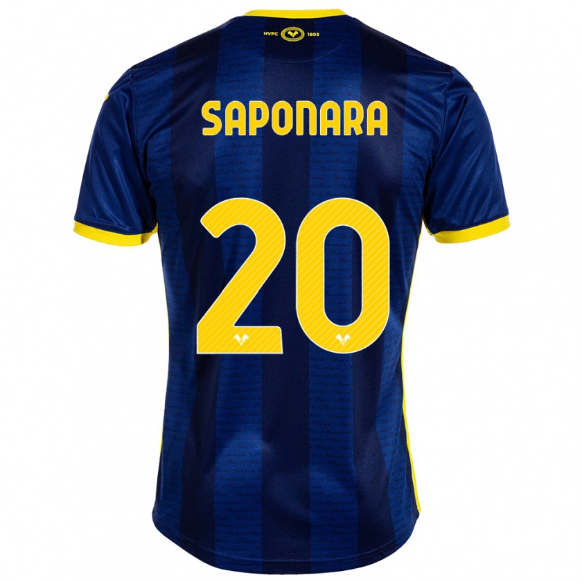 Kandiny Gyermek Riccardo Saponara #20 Haditengerészet Hazai Jersey 2023/24 Mez Póló Ing