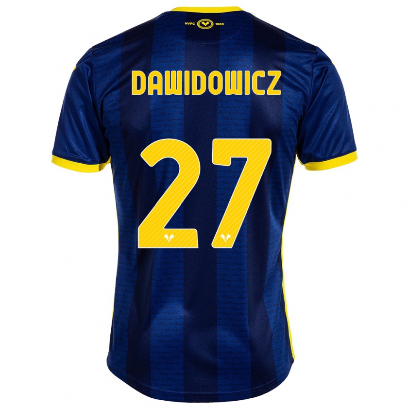 Kandiny Gyermek Pawel Dawidowicz #27 Haditengerészet Hazai Jersey 2023/24 Mez Póló Ing