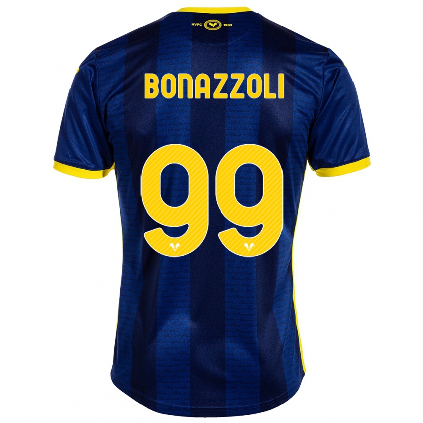 Kandiny Gyermek Federico Bonazzoli #99 Haditengerészet Hazai Jersey 2023/24 Mez Póló Ing