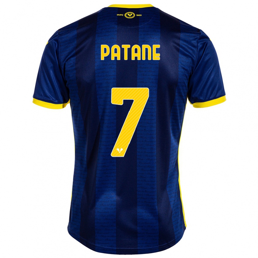 Kandiny Gyermek Nicola Patanè #7 Haditengerészet Hazai Jersey 2023/24 Mez Póló Ing