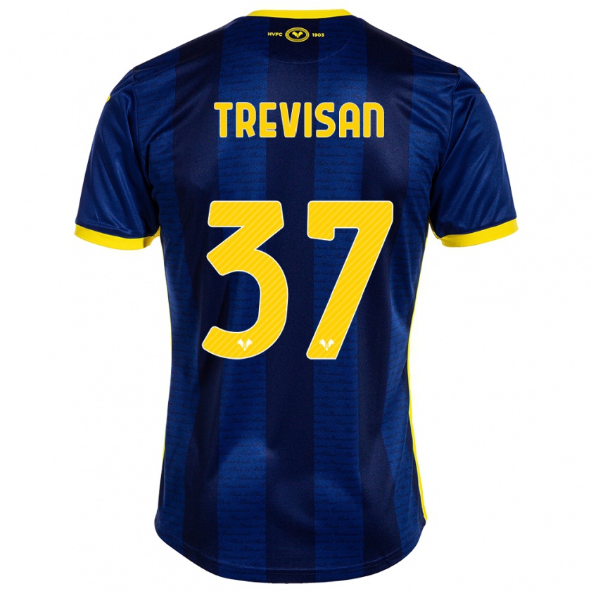 Kandiny Gyermek Michael Trevisan #37 Haditengerészet Hazai Jersey 2023/24 Mez Póló Ing