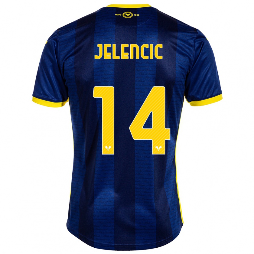 Kandiny Gyermek Ana Jelencic #14 Haditengerészet Hazai Jersey 2023/24 Mez Póló Ing