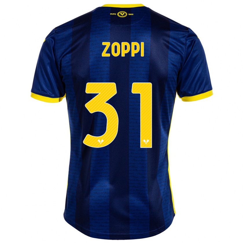 Kandiny Gyermek Sofia Zoppi #31 Haditengerészet Hazai Jersey 2023/24 Mez Póló Ing