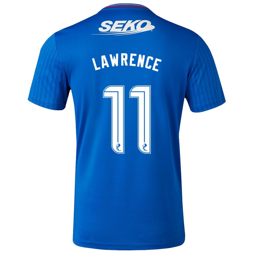 Kandiny Gyermek Tom Lawrence #11 Kék Hazai Jersey 2023/24 Mez Póló Ing