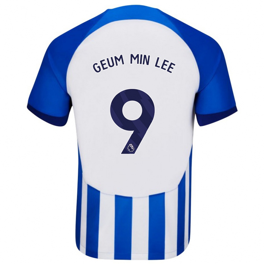 Kandiny Gyermek Lee Geum-Min #9 Kék Hazai Jersey 2023/24 Mez Póló Ing