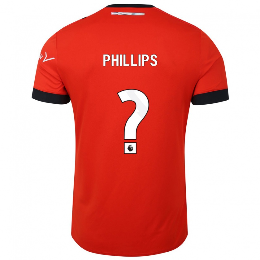 Kandiny Gyermek Josh Phillips #0 Piros Hazai Jersey 2023/24 Mez Póló Ing