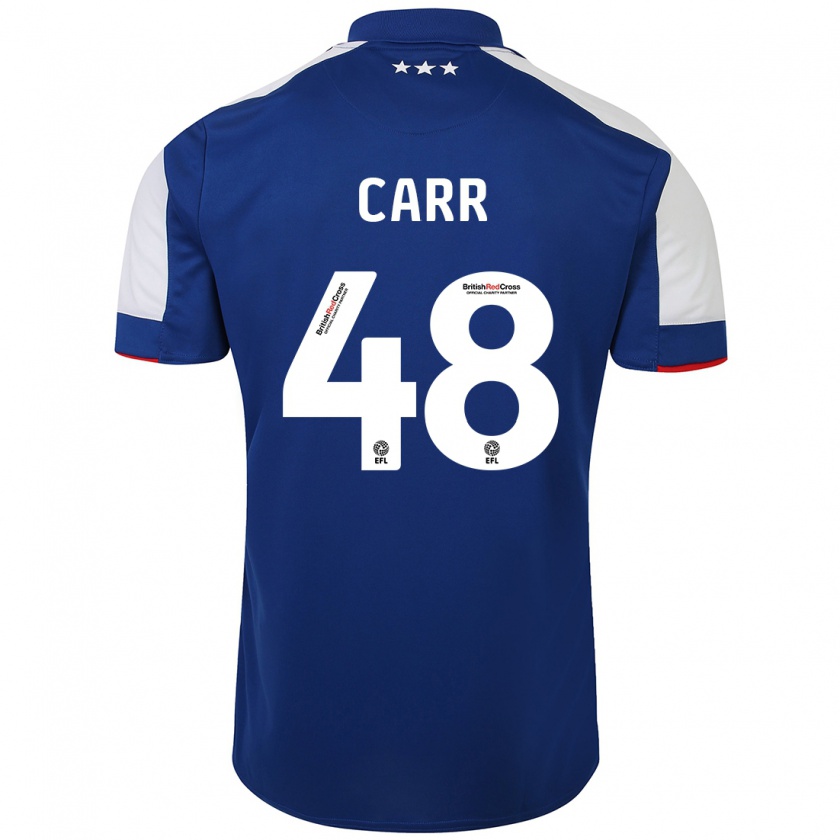 Kandiny Gyermek Ryan Carr #48 Kék Hazai Jersey 2023/24 Mez Póló Ing