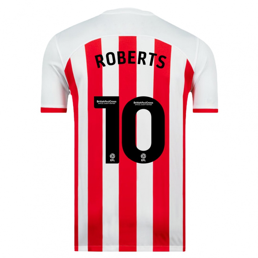 Kandiny Gyermek Patrick Roberts #10 Fehér Hazai Jersey 2023/24 Mez Póló Ing