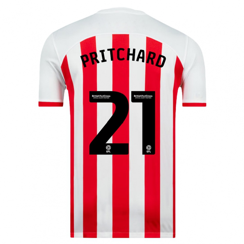 Kandiny Gyermek Alex Pritchard #21 Fehér Hazai Jersey 2023/24 Mez Póló Ing