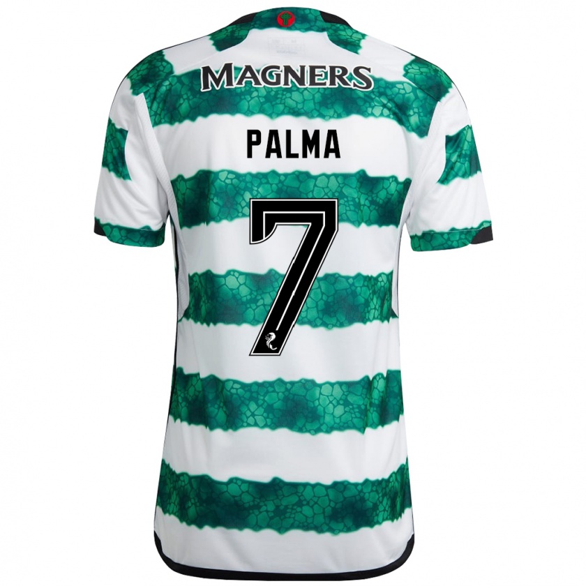 Kandiny Gyermek Luis Palma #7 Zöld Hazai Jersey 2023/24 Mez Póló Ing