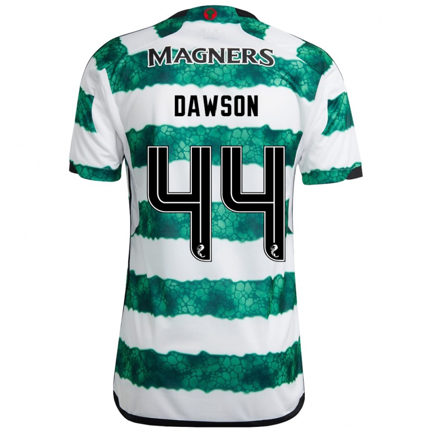 Kandiny Gyermek Joey Dawson #44 Zöld Hazai Jersey 2023/24 Mez Póló Ing