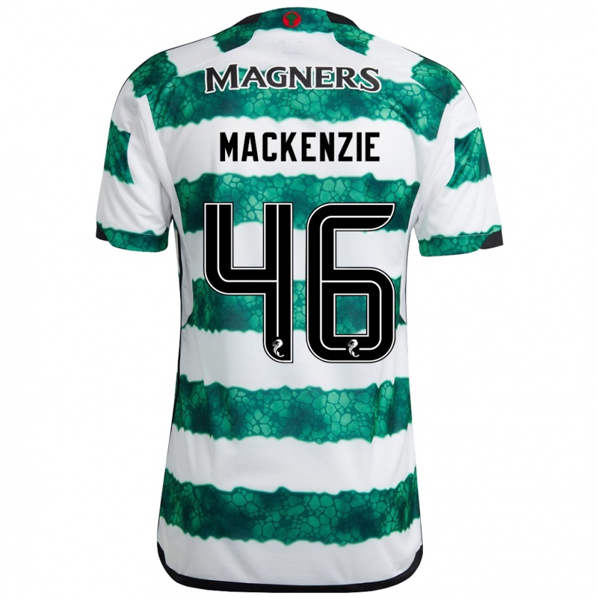 Kandiny Gyermek Magnus Mackenzie #46 Zöld Hazai Jersey 2023/24 Mez Póló Ing