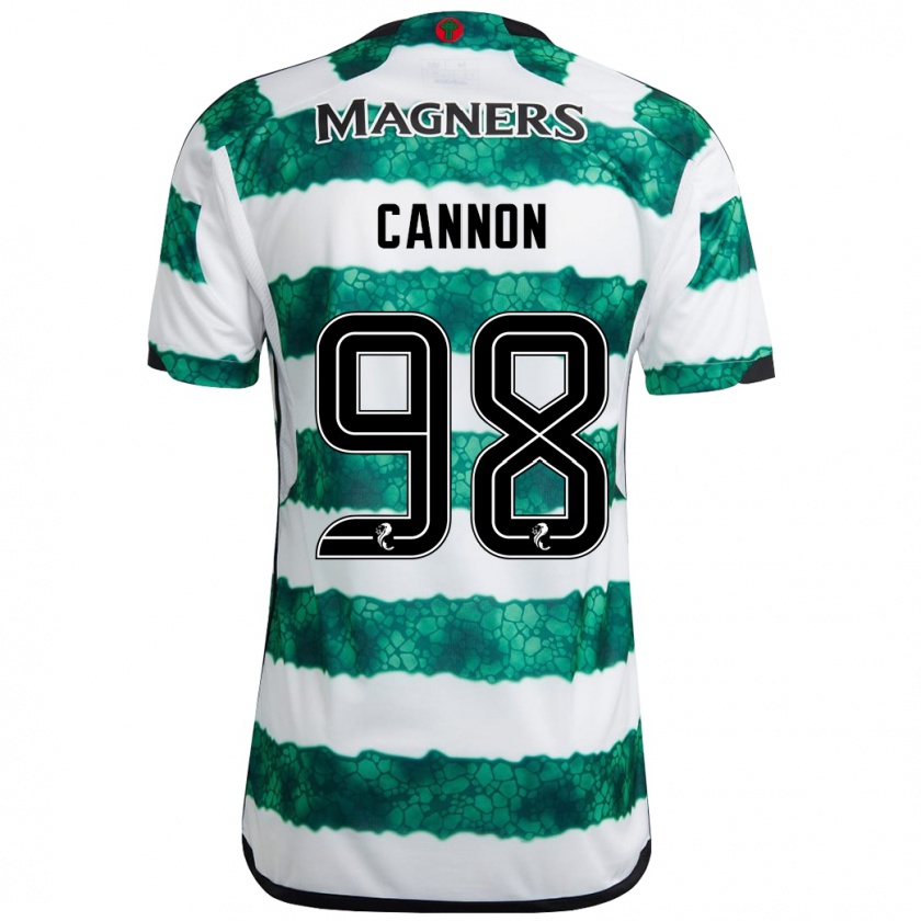 Kandiny Gyermek Aidan Cannon #98 Zöld Hazai Jersey 2023/24 Mez Póló Ing