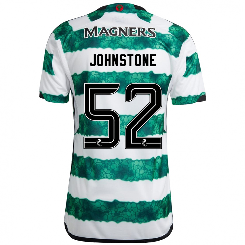 Kandiny Gyermek Rachael Johnstone #52 Zöld Hazai Jersey 2023/24 Mez Póló Ing