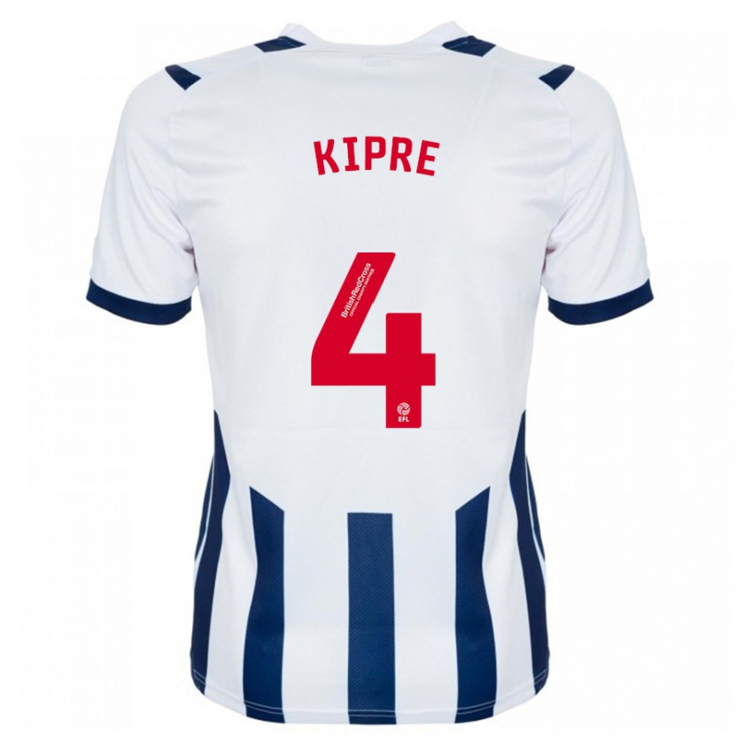 Kandiny Gyermek Cédric Kipré #4 Fehér Hazai Jersey 2023/24 Mez Póló Ing