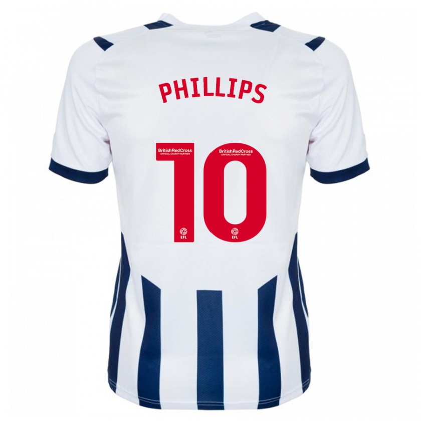 Kandiny Gyermek Matt Phillips #10 Fehér Hazai Jersey 2023/24 Mez Póló Ing