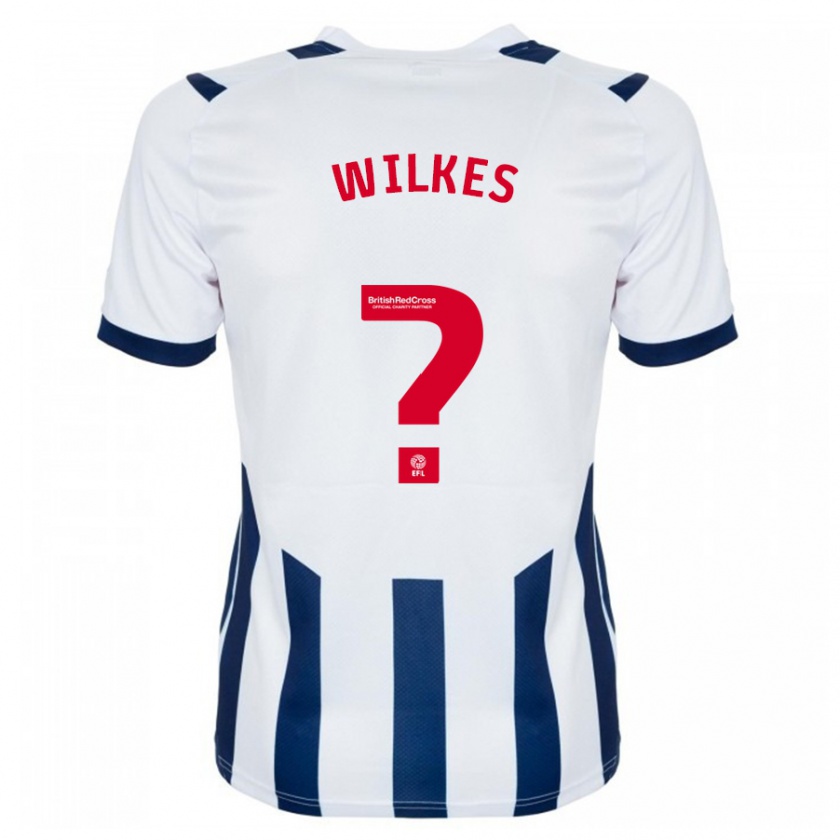 Kandiny Gyermek Liam Wilkes #0 Fehér Hazai Jersey 2023/24 Mez Póló Ing