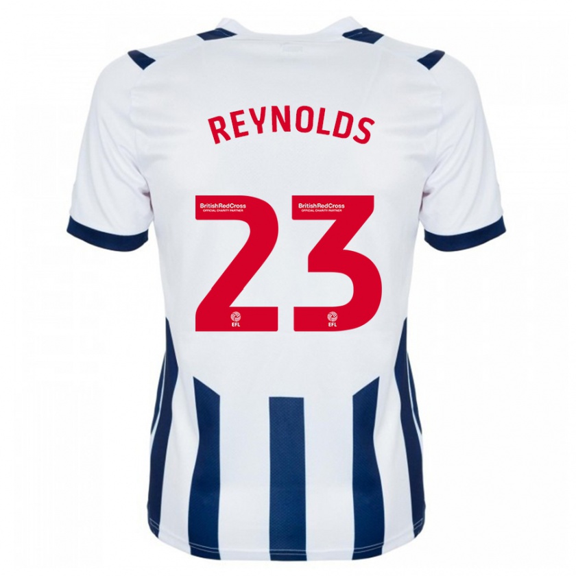 Kandiny Gyermek Taylor Reynolds #23 Fehér Hazai Jersey 2023/24 Mez Póló Ing