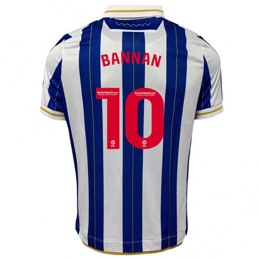 Kandiny Gyermek Barry Bannan #10 Kék Fehér Hazai Jersey 2023/24 Mez Póló Ing