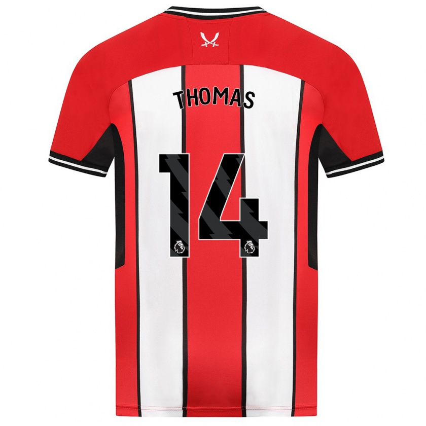 Kandiny Gyermek Luke Thomas #14 Piros Hazai Jersey 2023/24 Mez Póló Ing