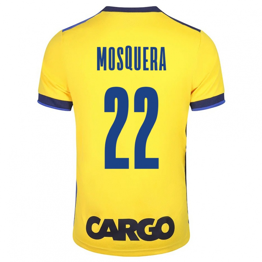 Kandiny Gyermek Orlando Mosquera #22 Sárga Hazai Jersey 2023/24 Mez Póló Ing