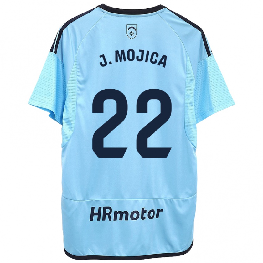 Kandiny Gyermek Johan Mojica #22 Kék Idegenbeli Jersey 2023/24 Mez Póló Ing