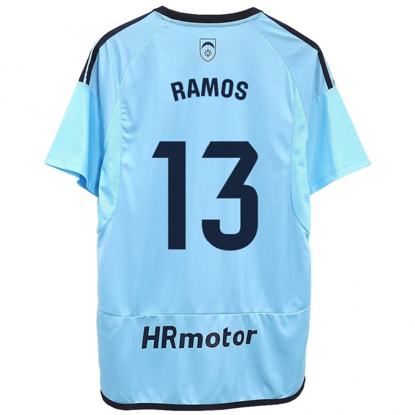 Kandiny Gyermek Darío Ramos #13 Kék Idegenbeli Jersey 2023/24 Mez Póló Ing