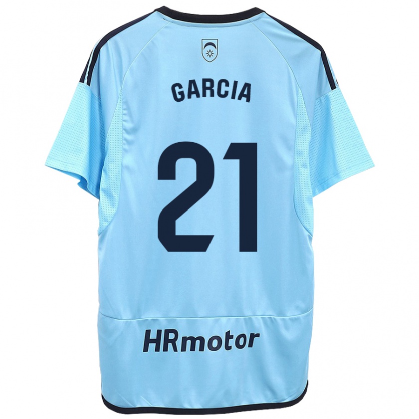 Kandiny Gyermek Jon García #21 Kék Idegenbeli Jersey 2023/24 Mez Póló Ing