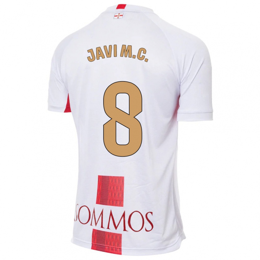 Kandiny Gyermek Javi Martínez #8 Fehér Idegenbeli Jersey 2023/24 Mez Póló Ing