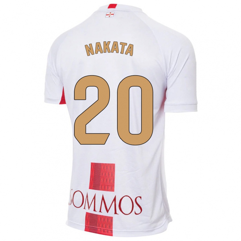 Kandiny Gyermek Yuki Nakata #20 Fehér Idegenbeli Jersey 2023/24 Mez Póló Ing