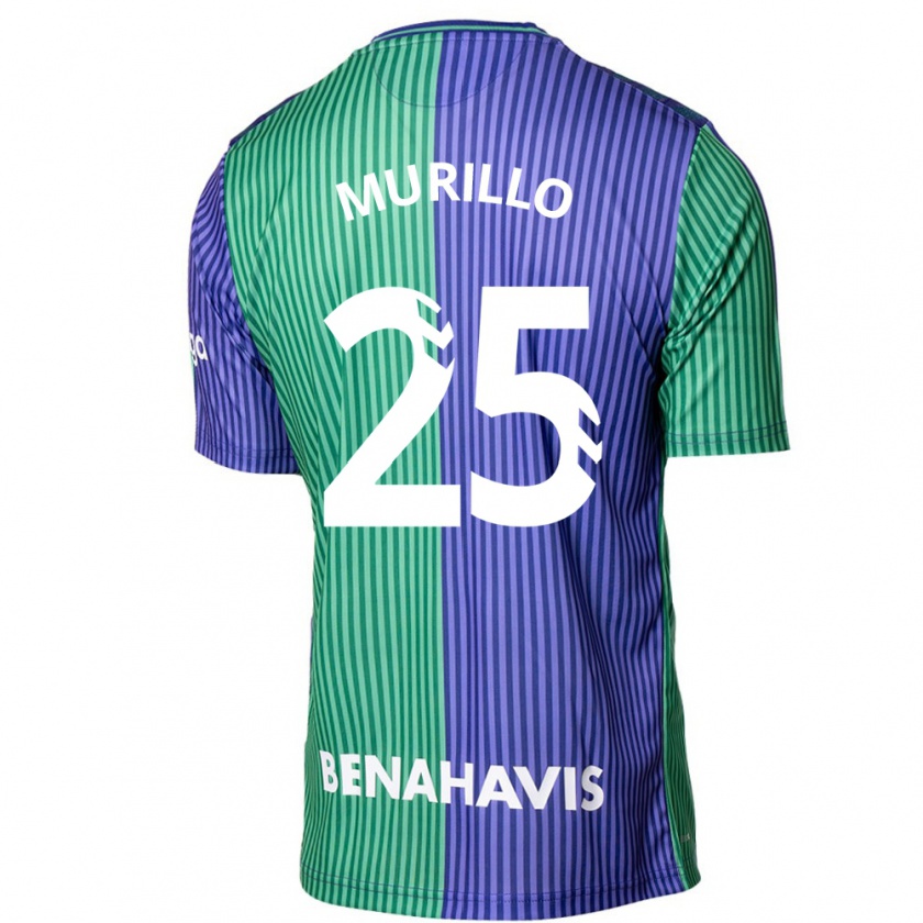 Kandiny Gyermek Diego Murillo #25 Zöldes-Kék Idegenbeli Jersey 2023/24 Mez Póló Ing