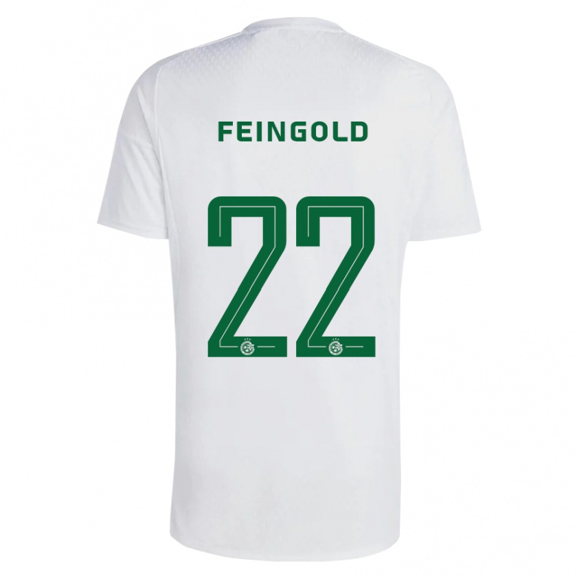 Kandiny Gyermek Ilay Feingold #22 Zöldes-Kék Idegenbeli Jersey 2023/24 Mez Póló Ing