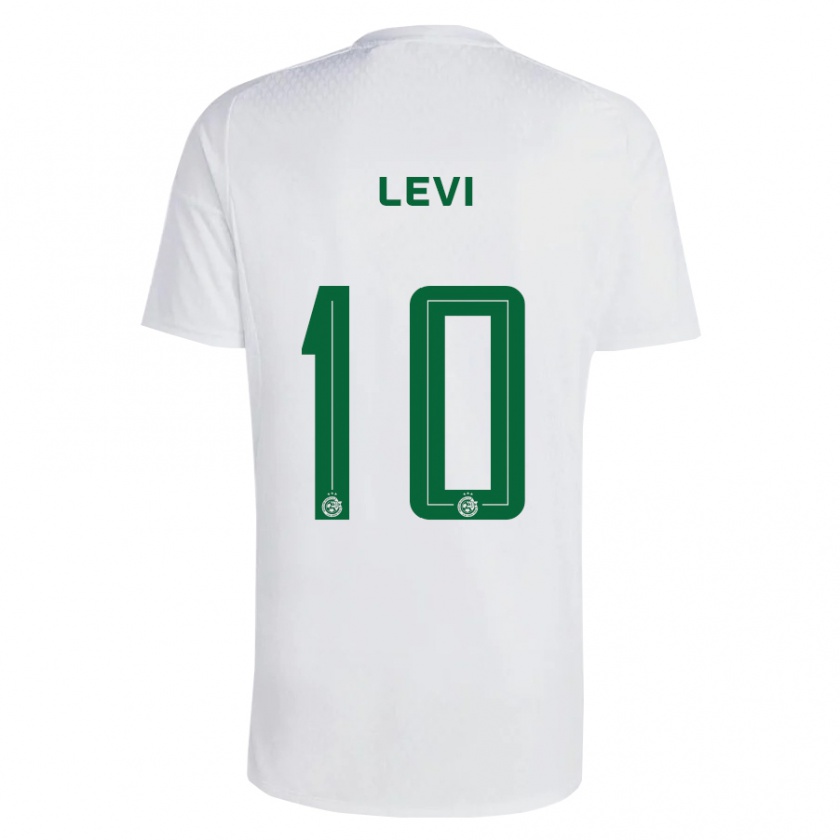 Kandiny Gyermek Yarin Levi #10 Zöldes-Kék Idegenbeli Jersey 2023/24 Mez Póló Ing