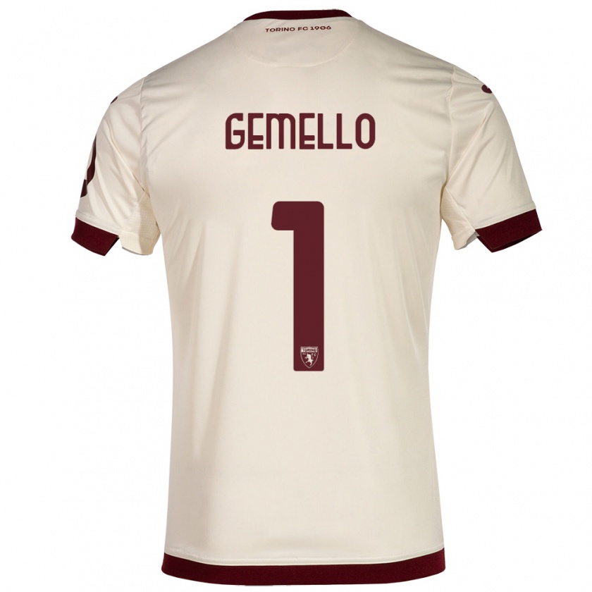 Kandiny Gyermek Luca Gemello #1 Pezsgő Idegenbeli Jersey 2023/24 Mez Póló Ing