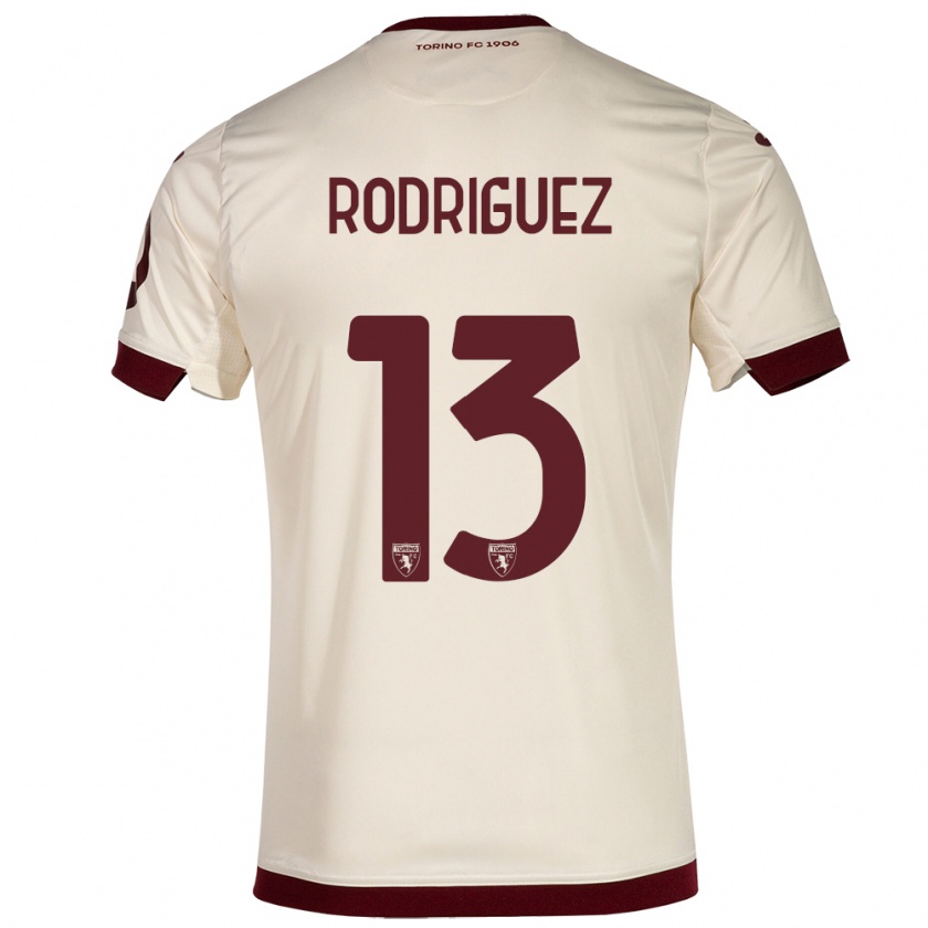 Kandiny Gyermek Ricardo Rodríguez #13 Pezsgő Idegenbeli Jersey 2023/24 Mez Póló Ing