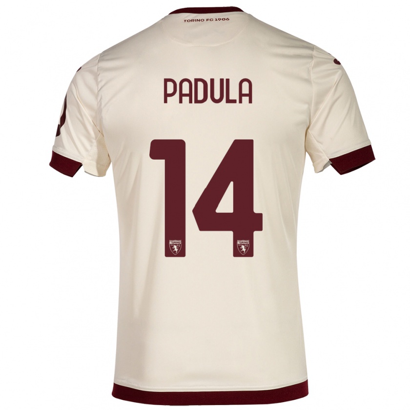 Kandiny Gyermek Cristian Padula #14 Pezsgő Idegenbeli Jersey 2023/24 Mez Póló Ing