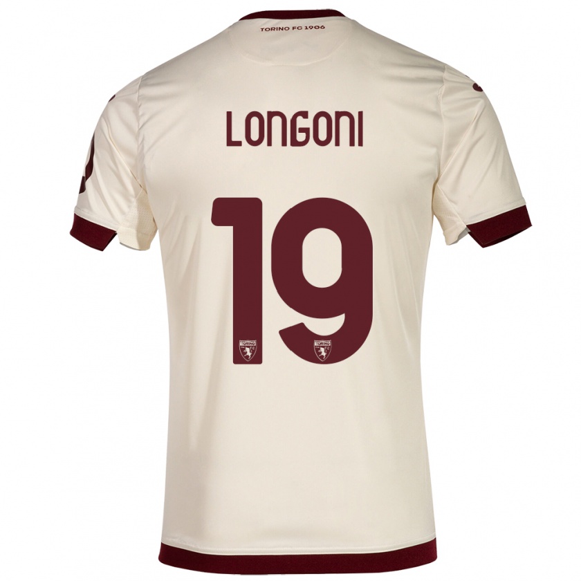 Kandiny Gyermek Marco Longoni #19 Pezsgő Idegenbeli Jersey 2023/24 Mez Póló Ing