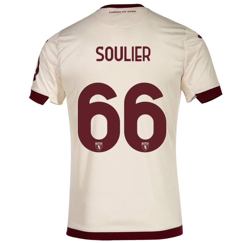 Kandiny Gyermek Evan Soulier #66 Pezsgő Idegenbeli Jersey 2023/24 Mez Póló Ing